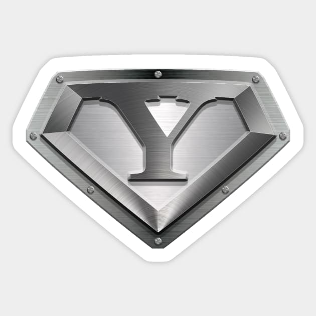 Super Sleek Style Y Symbol Sticker by TheGraphicGuru